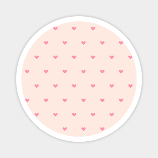 Mini Pink Heart Pattern Magnet